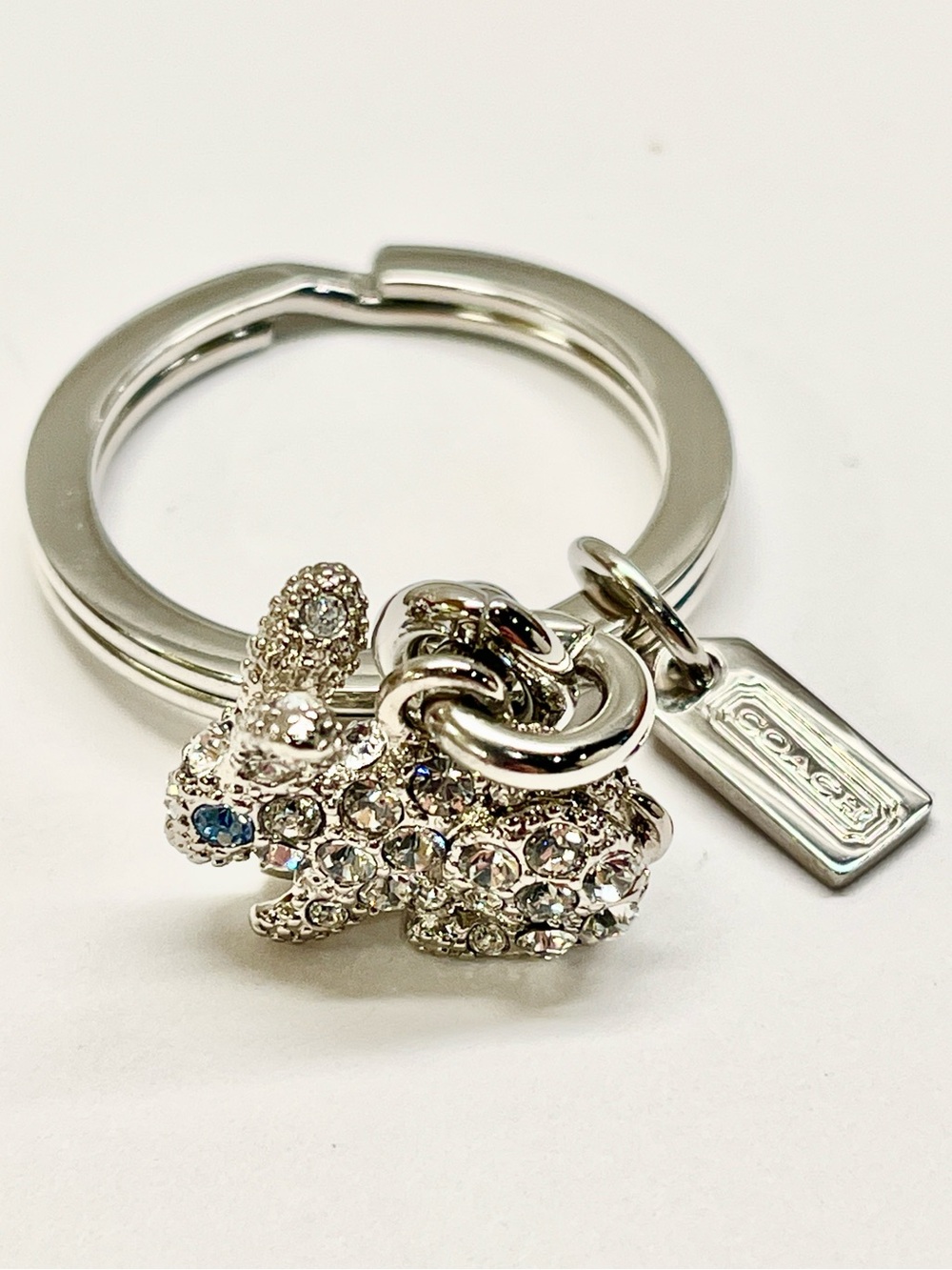 Coach Pave Crystal Rabbit Key Fob NWOT - Picture 2 of 4